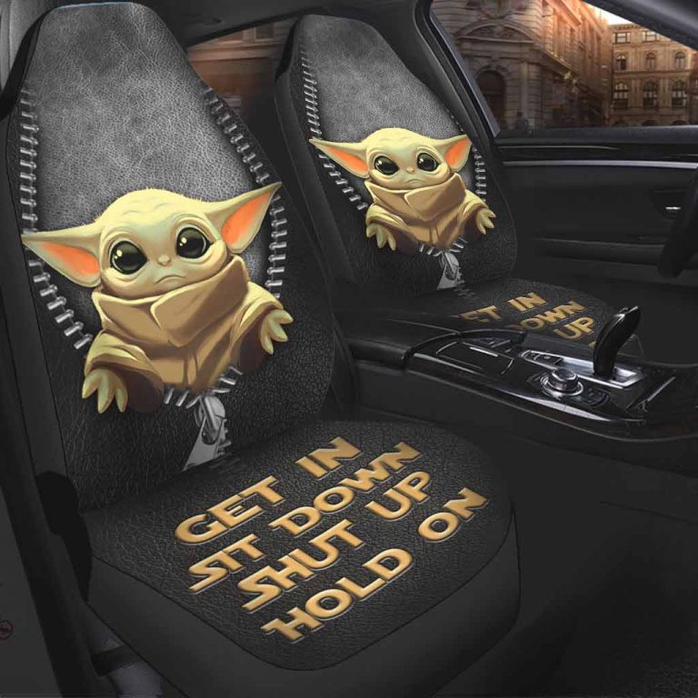 Baby Yoda Get In Sit Down Shut Up Hold On Car Seat Cover 3