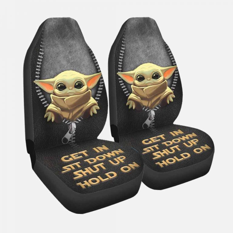 Baby Yoda Get In Sit Down Shut Up Hold On Car Seat Cover 4