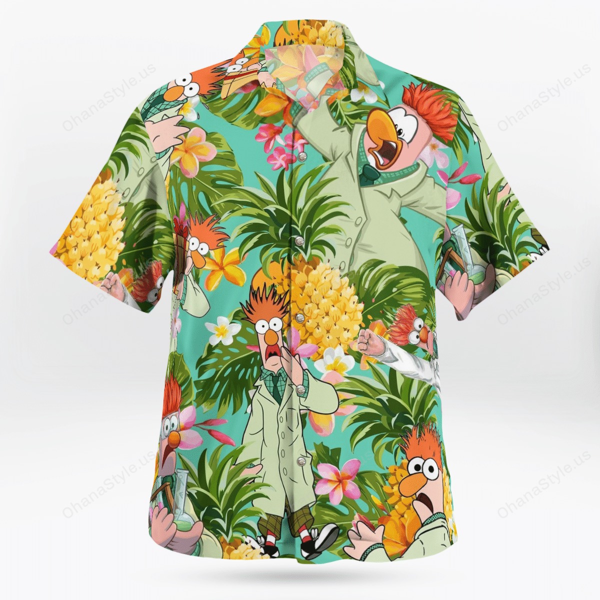 Beaker The Muppet pineapple tropical hawaiian shirt 4 Beaker The Muppet pineapple tropical hawaiian shirt 2