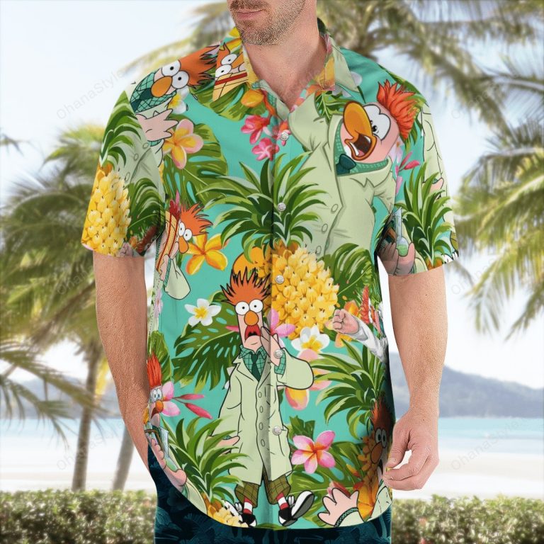 Beaker The Muppet pineapple tropical hawaiian shirt 3 Beaker The Muppet pineapple tropical hawaiian shirt 3