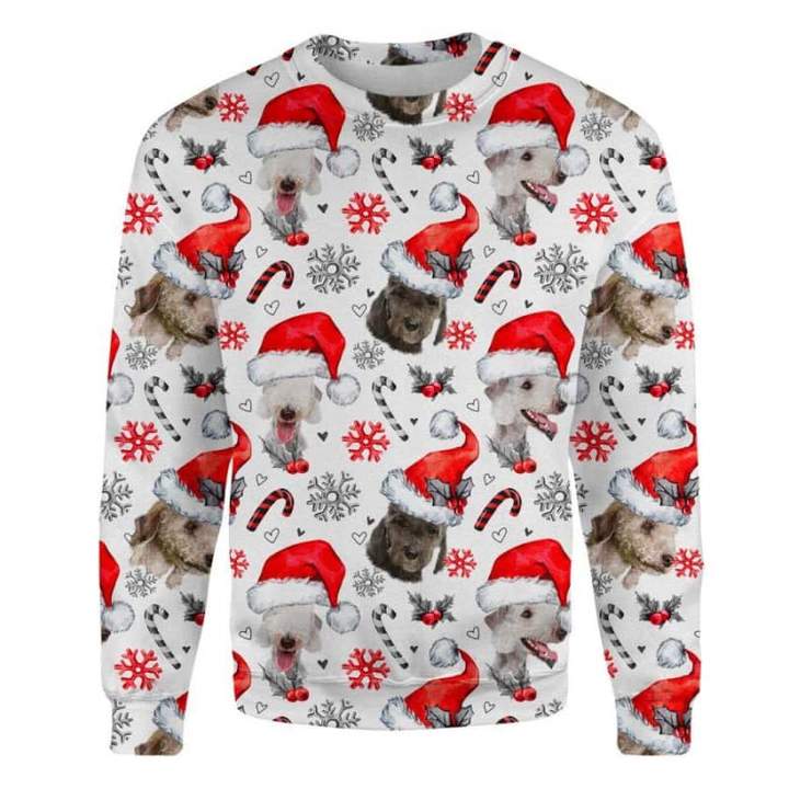 Bedlington terrier xmas decor premium sweatshirt1