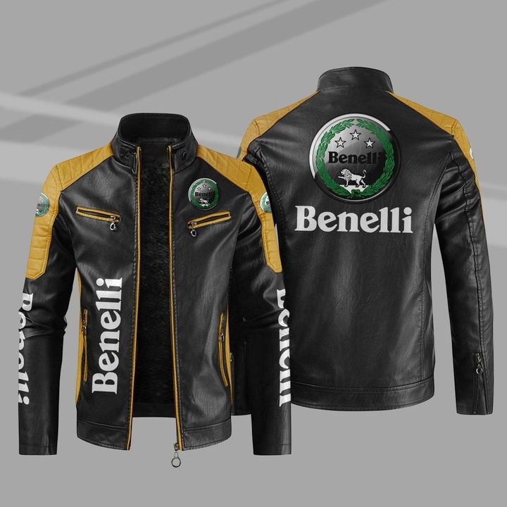 Benelli Block Leather Jacket1