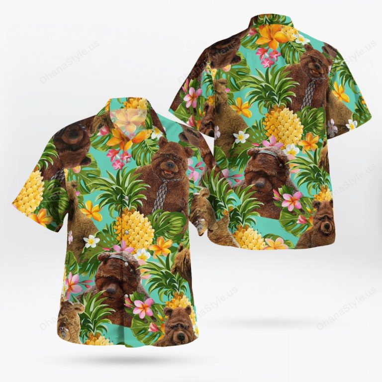Bobo the Bear pineapple tropical hawaiian shirt 1
