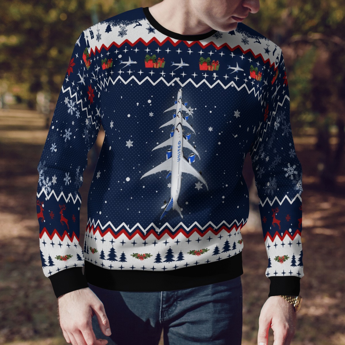 Boeing 787-9 Dreamliner United Airlines sweater, sweatshirt 1 Boeing 787 9 Dreamliner United Airlines sweater sweatshirt 3