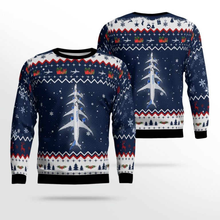 Boeing 787 9 Dreamliner United Airlines sweater sweatshirt