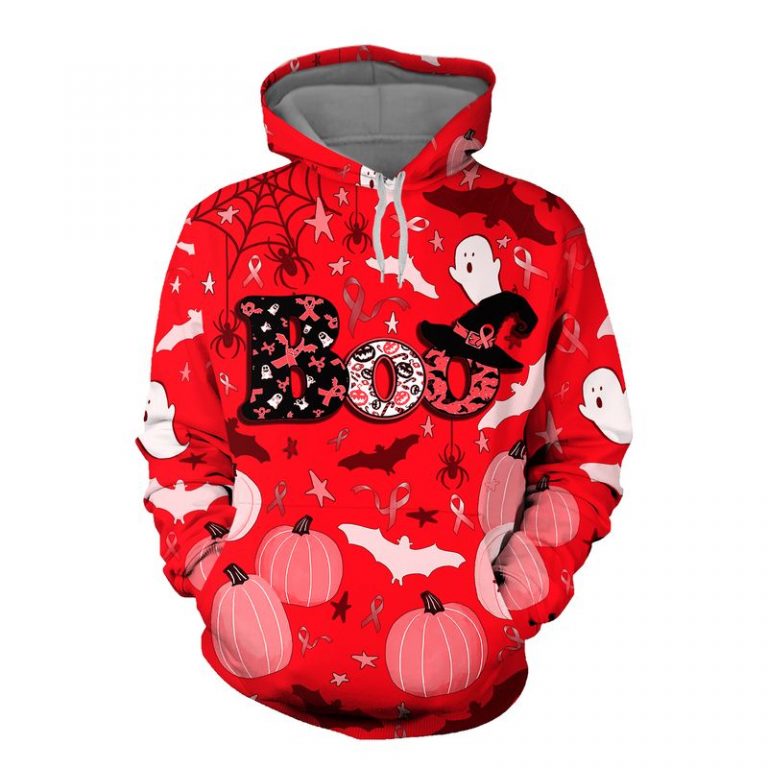 Boo Halloween Blood Cancer Awareness 3d shirt, hoodie 1 Boo Halloween Blood Cancer Awareness 3d shirt hoodie 1