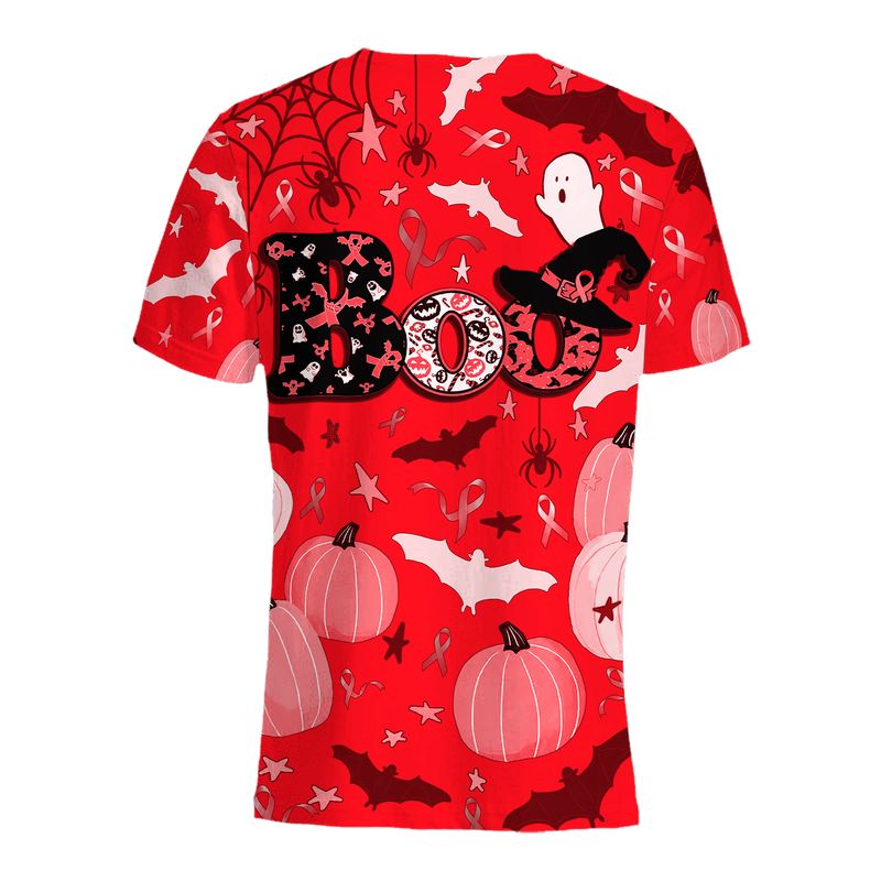 Boo Pumpkin Halloween Blood Cancer Awareness 3d shirt, hoodie 3 Boo Pumpkin Halloween Blood Cancer Awareness 3d shirt hoodie 2