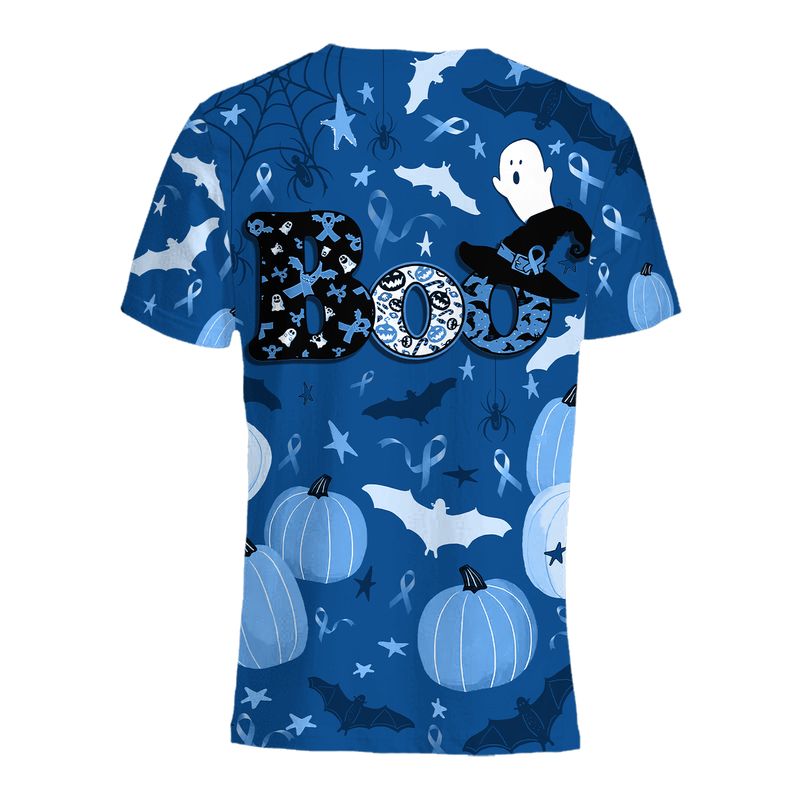 Boo Pumpkin Halloween Colorectal Cancer Awareness 3d shirt, hoodie 3 Boo Pumpkin Halloween Colorectal Cancer Awareness 3d shirt hoodie 4
