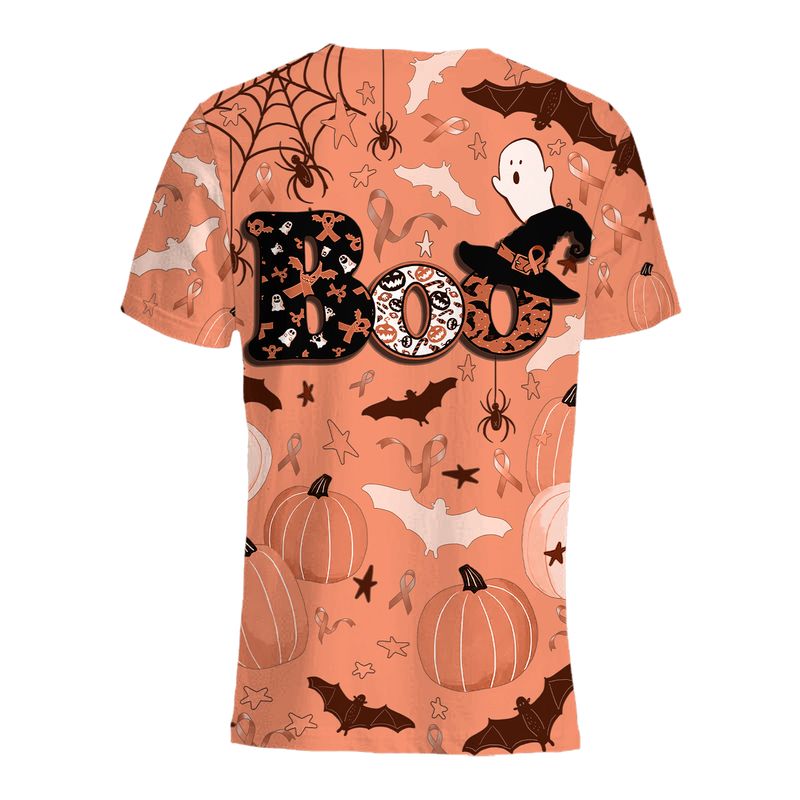 Boo Pumpkin Halloween Endometrial Cancer Awareness 3d shirt, hoodie 3 Boo Pumpkin Halloween Endometrial Cancer Awareness 3d shirt hoodie 4