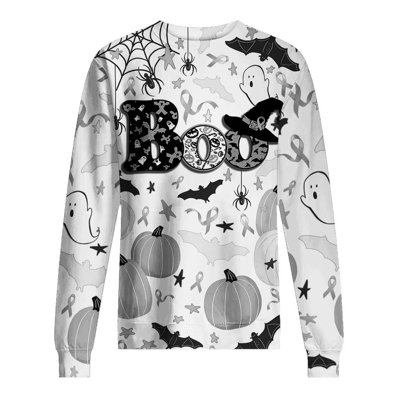 Boo Pumpkin Halloween Lung Cancer Awareness 3d shirt, hoodie 2 Boo Pumpkin Halloween Lung Cancer Awareness 3d shirt hoodie 5