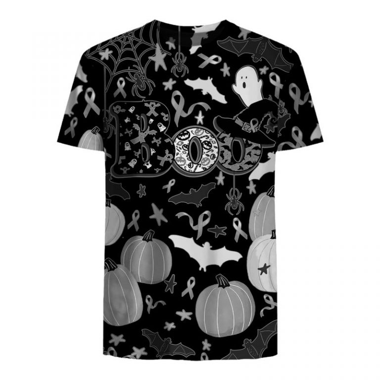 Boo Pumpkin Halloween Skin Cancer Awareness 3d shirt, hoodie 3 Boo Pumpkin Halloween Skin Cancer Awareness 3d shirt hoodie 3