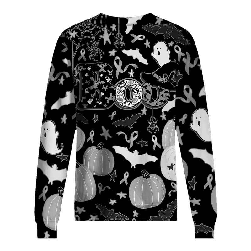 Boo Pumpkin Halloween Skin Cancer Awareness 3d shirt, hoodie 2 Boo Pumpkin Halloween Skin Cancer Awareness 3d shirt hoodie 5