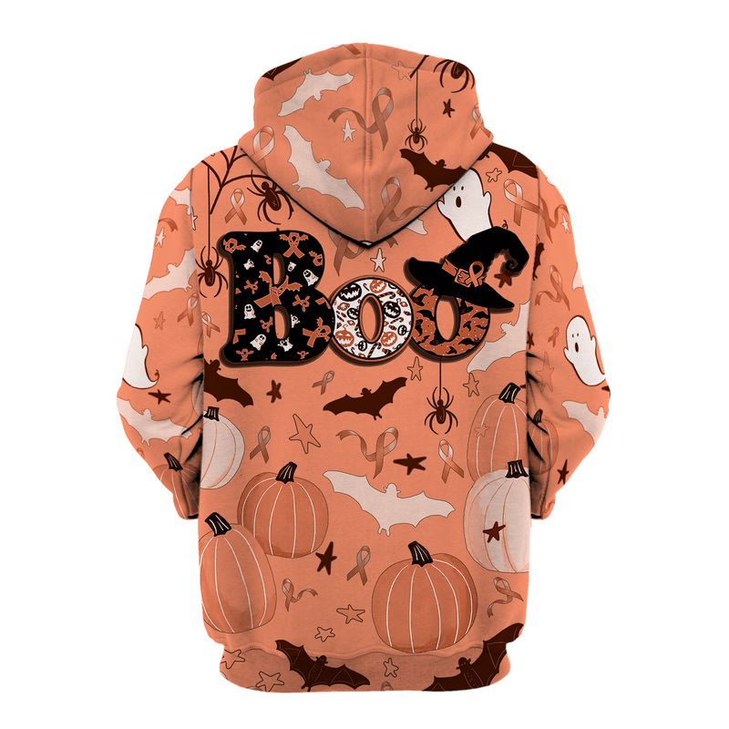 Boo Pumpkin Halloween Uterine Cancer Awareness 3d shirt, hoodie 5 Boo Pumpkin Halloween Uterine Cancer Awareness 3d shirt hoodie 2