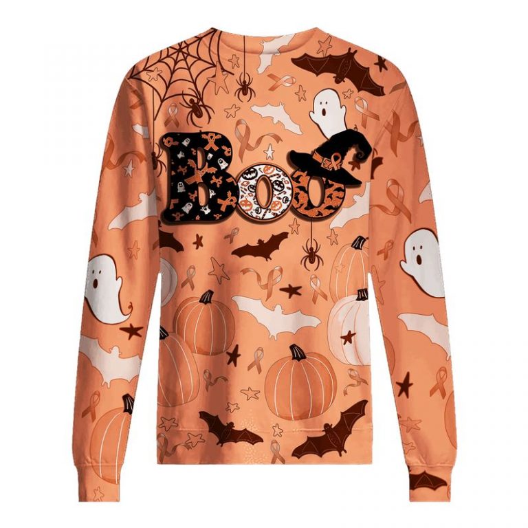 Boo Pumpkin Halloween Uterine Cancer Awareness 3d shirt, hoodie 5 Boo Pumpkin Halloween Uterine Cancer Awareness 3d shirt hoodie 5