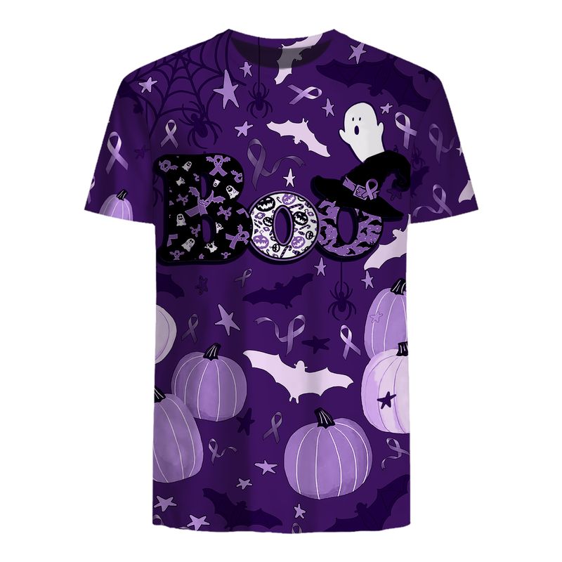 Boo pumpkin Halloween Gynecologic Cancer Awareness 3d shirt, hoodie 1 Boo pumpkin Halloween Gynecologic Cancer Awareness 3d shirt hoodie 5
