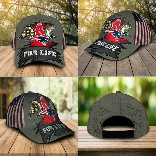 Boston Celtics New England Patriots Boston Bruins Boston Red Sox for life cap hat 8 Boston Celtics New England Patriots Boston Bruins Boston Red Sox for life cap hat 4