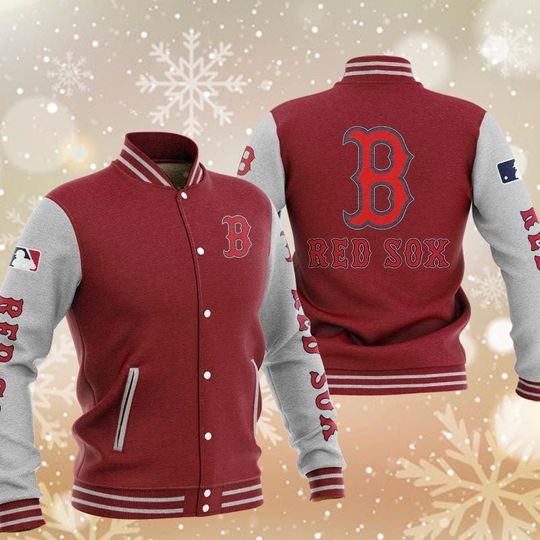 Boston Red Sox Varsity Baseball Jacket 4 Boston Red Sox Varsity Baseball Jacket2