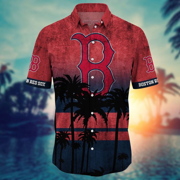 Boston Red Sox Tropical Hawaiian Shirt (3) Boston Red Sox tropical hawaiian shirt 3