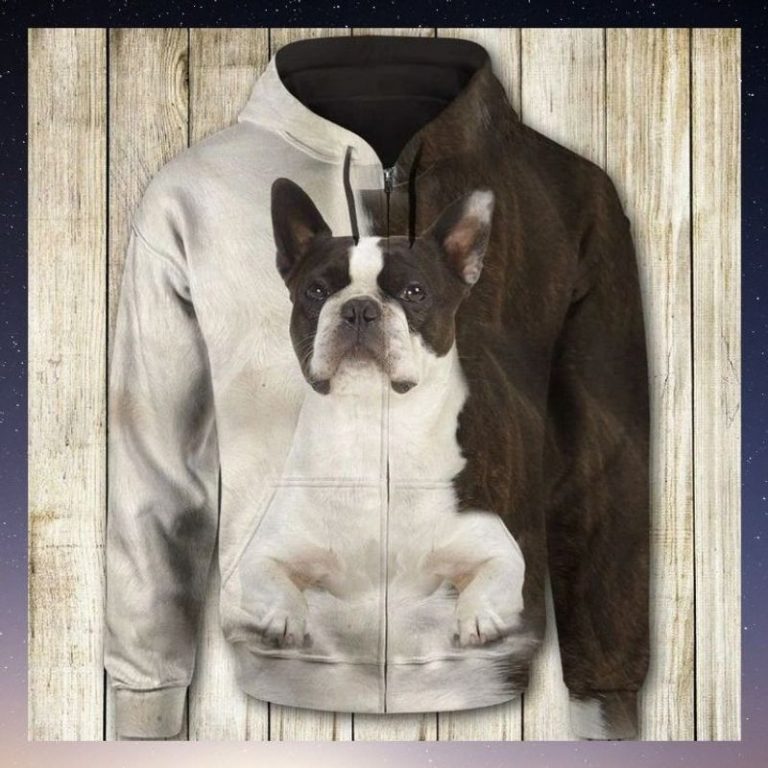 Boston Terrier Face 3d All Over Print Hoodie Boston Terrier Face 3d all over print hoodie