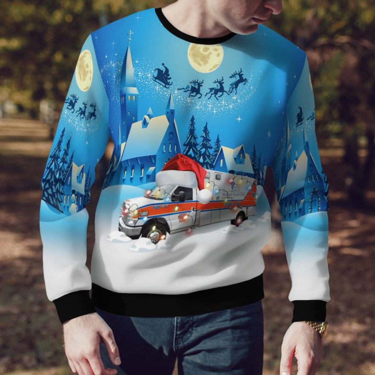 Bowling Green Medical Center EMS Christmas sweater sweatshirt 1