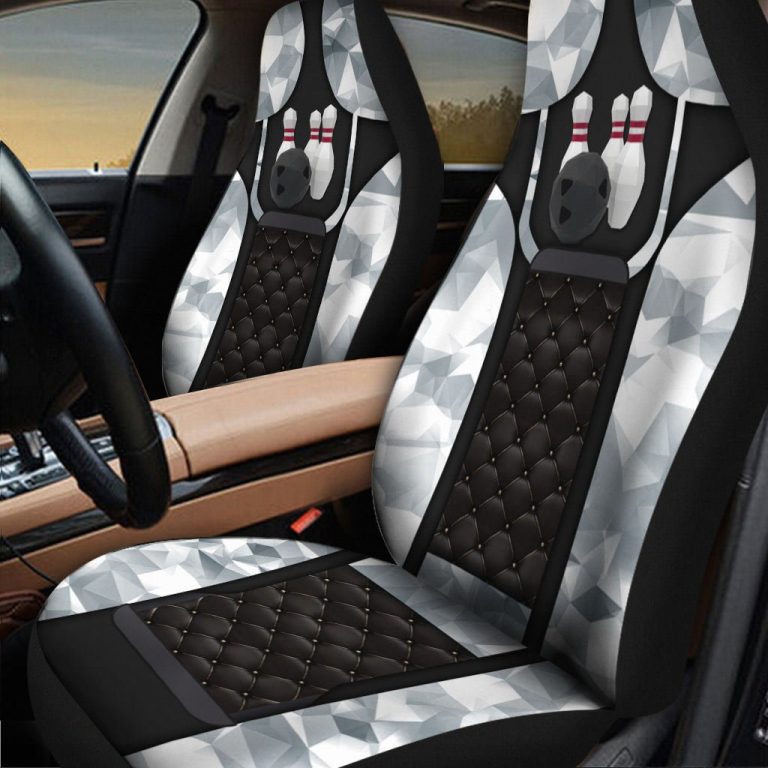 Bowling Pattern Print Car Seat Cover 2