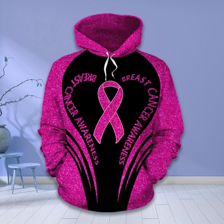 Breast Cancer Awareness 3d hoodie legging 1