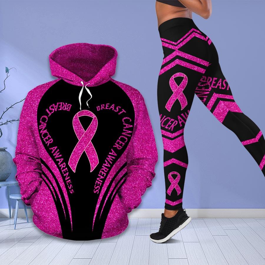 Breast Cancer Awareness 3d hoodie legging