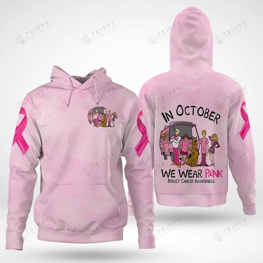 Breast Cancer Awareness Scooby Doo In October We Wear Pink 3d shirt, hoodie 6 Breast Cancer Awareness Scooby Doo In October We Wear Pink 3d shirt hoodie 5