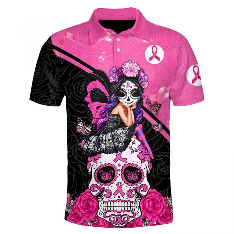Breast Cancer Awareness sugar skull fairy flowers 3d shirt, hoodie 6 Breast Cancer Awareness sugar skull fairy flowers 3d shirt hoodie 6