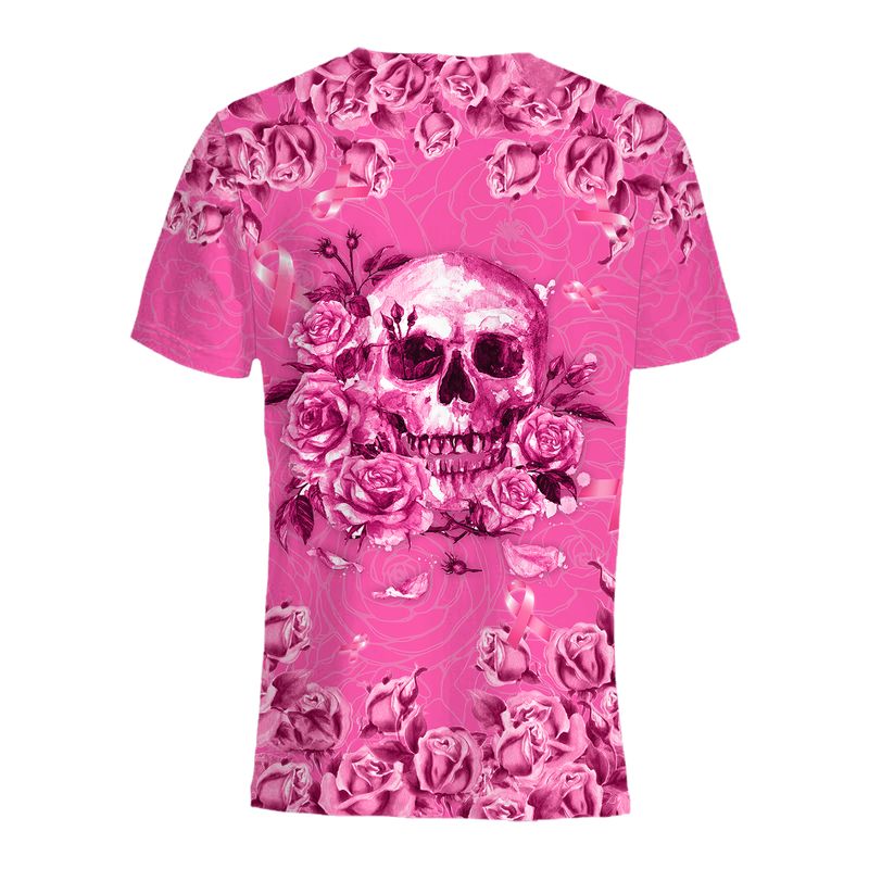 Breast cancer awareness skull flowers 3d shirt, hoodie 5 Breast cancer awareness skull flowers 3d shirt hoodie 4