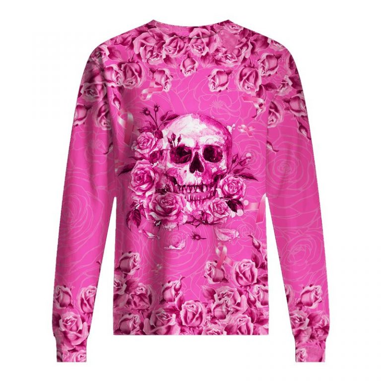 Breast cancer awareness skull flowers 3d shirt, hoodie 5 Breast cancer awareness skull flowers 3d shirt hoodie 5