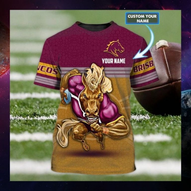 Brisbane Broncos custom personalized 3d t shirt 3
