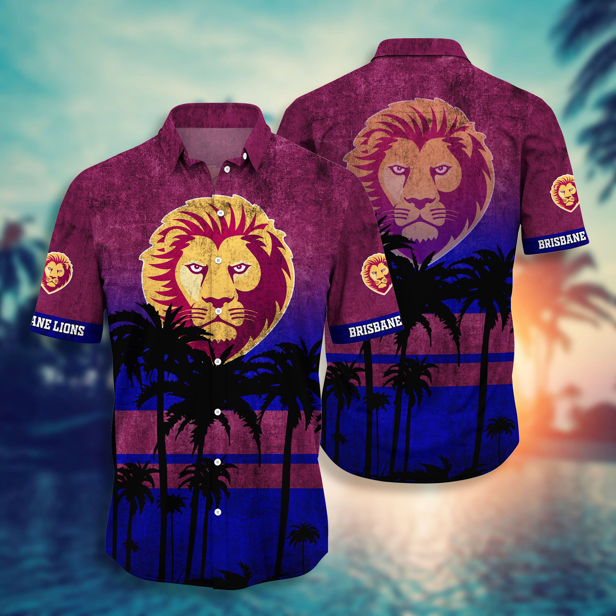 Brisbane Lions AFL Hawaiian shirt 12 Brisbane Lions AFL Hawaiian shirt short