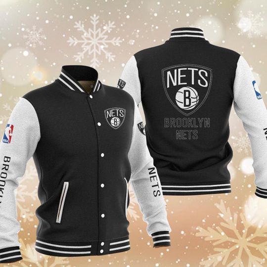 Brooklyn Nets Varsity Baseball Jacket