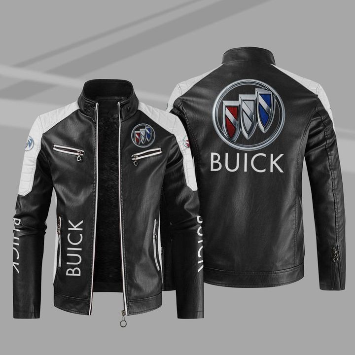 Buick Color Block Leather Jacket