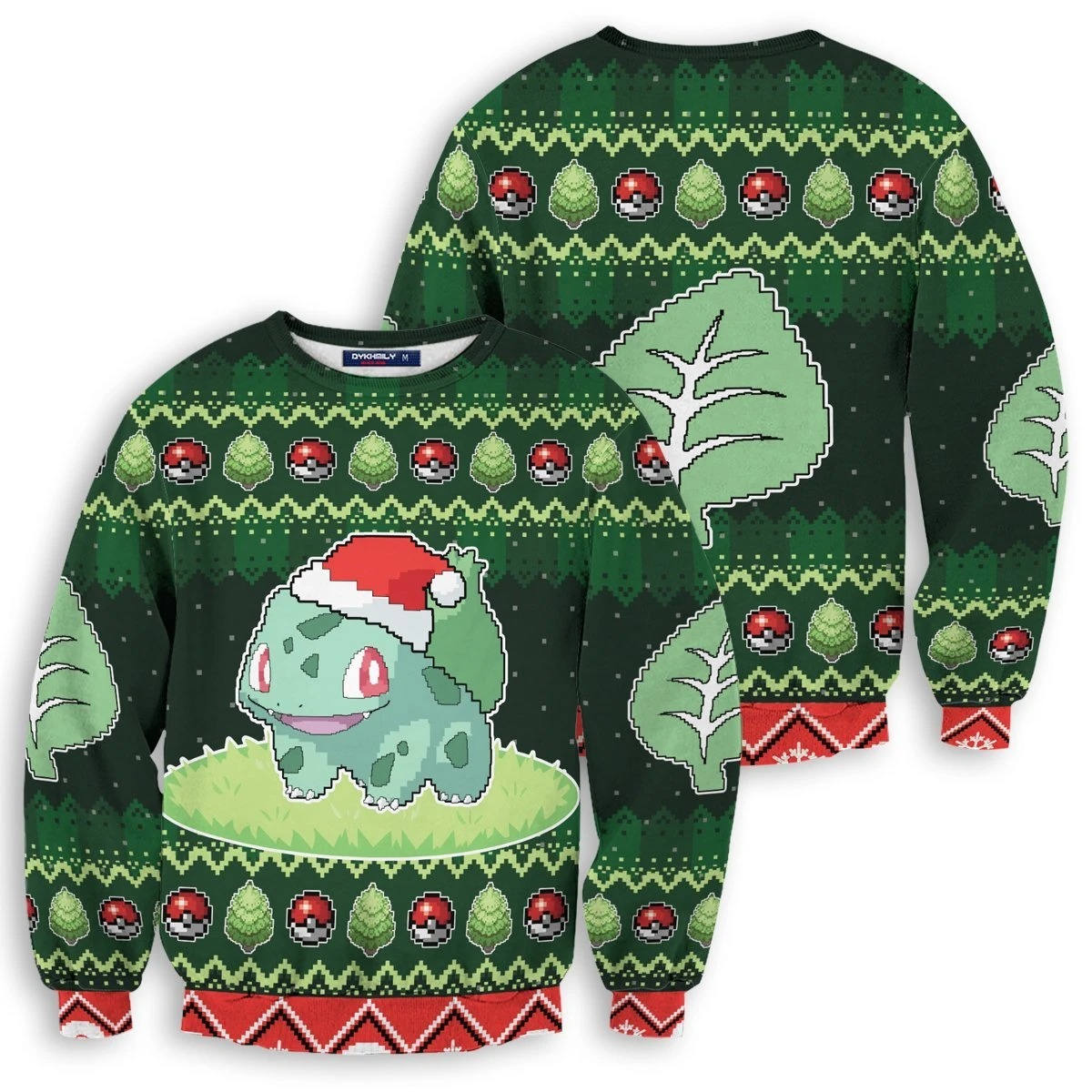 Bulbasaur Pokemon pokeball christmas sweater sweatshirt 1