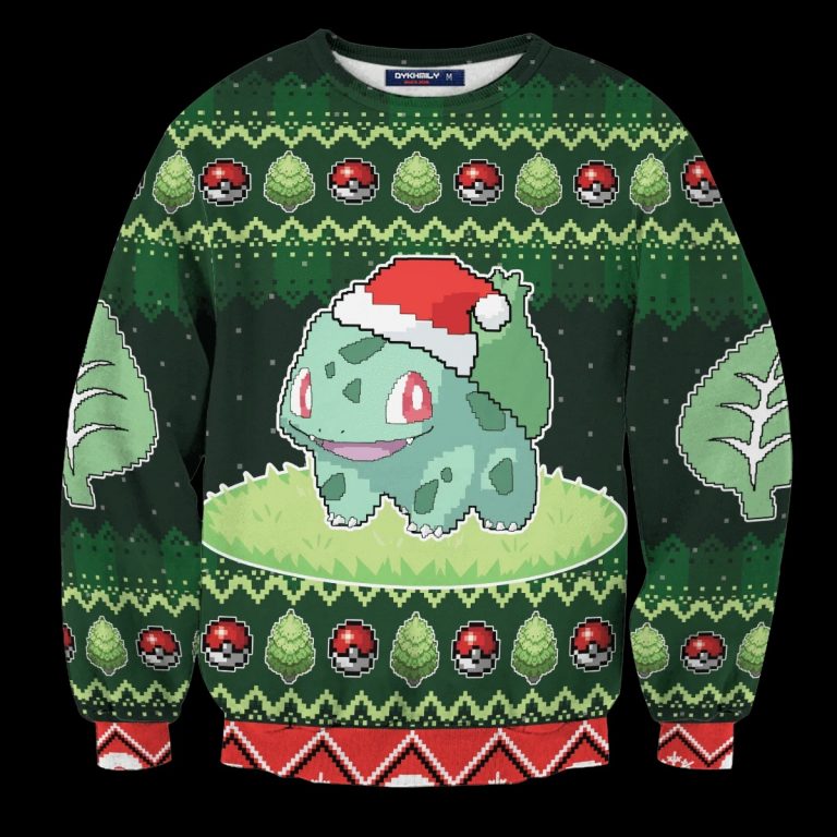 Bulbasaur Pokemon pokeball christmas sweater sweatshirt 3