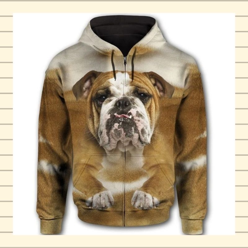 Bullmastiff Face 3d full print hoodie 3 Bullmastiff Face 3d full print hoodie 2