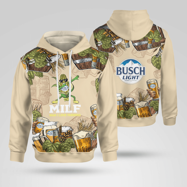 Busch light man i love farming hoodie