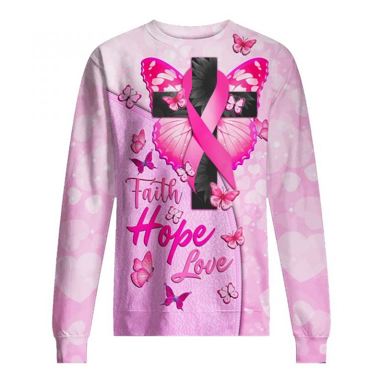 Butterfly cross Breast Cancer Warrior Faith Hope Love 3d shirt, hoodie 5 Butterfly cross Breast Cancer Warrior Faith Hope Love 3d shirt hoodie 5