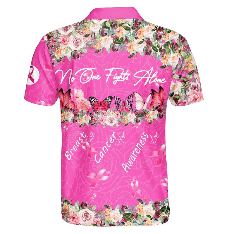 Butterfly flowers No One Fights Alone Breast Cancer Awareness 3d shirt, hoodie 8 Butterfly flowers No One Fights Alone Breast Cancer Awareness 3d shirt hoodie 7