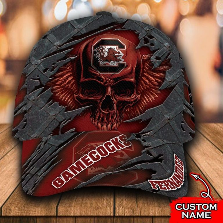 COOLEST Skull South Carolina Gamecocks custom Personalized cap 1