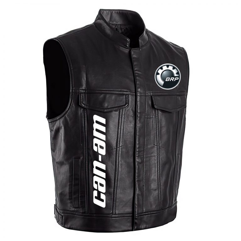 Can am BRP motorcycles Skull Leather Vest 1