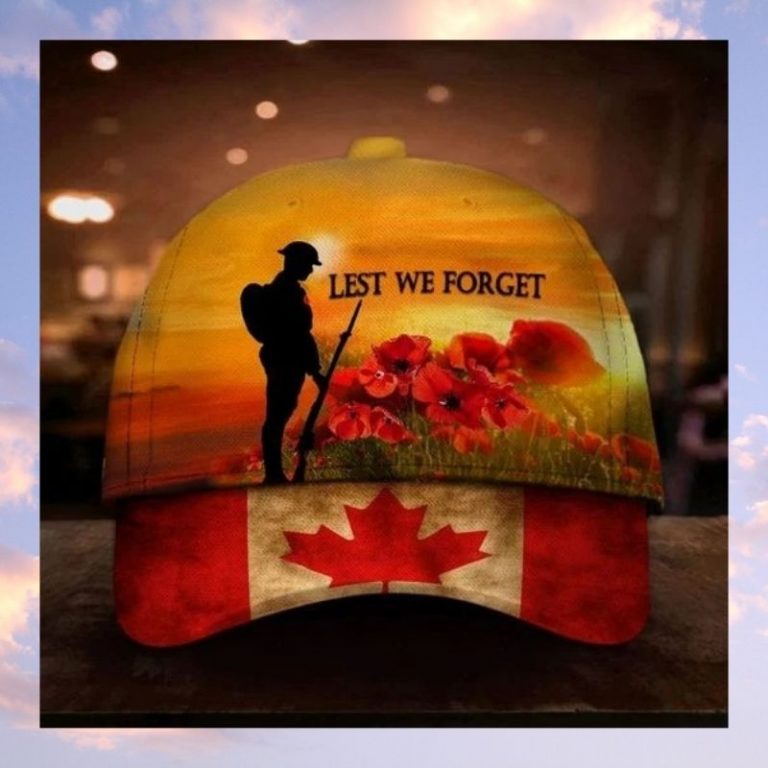 Canada Remembrance day lets we forget hat cap 2