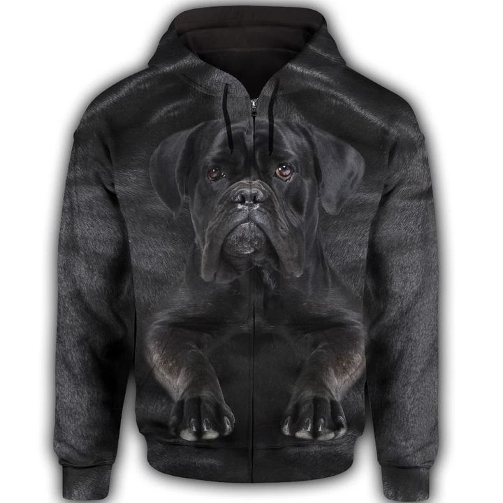 Cane Corso face All Over Print 3d hoodie zip hoodie 1