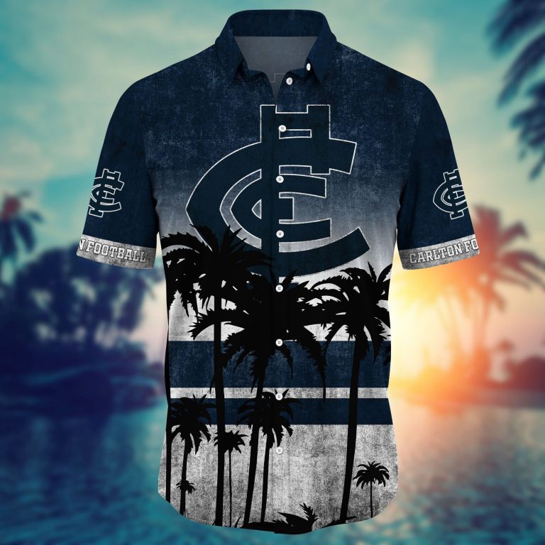 Carlton Blues AFL Hawaiian shirt, short 1 Carlton Blues AFL Hawaiian shirt short 1