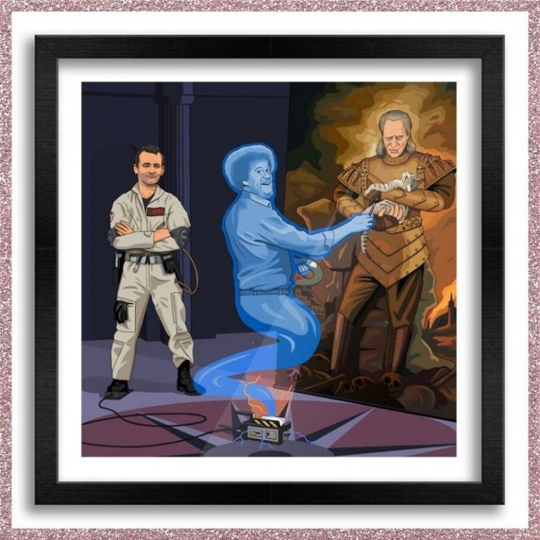 Carpathian Kitten Loss Ghostbusters Halloween wall art 1