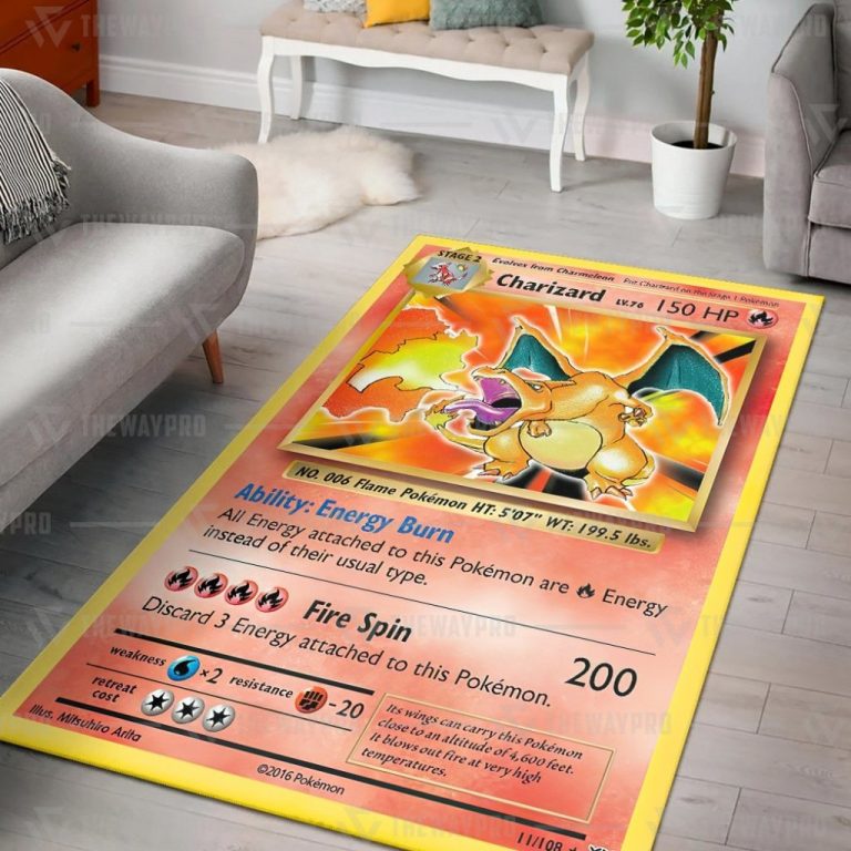 Charizard Evolutions Pokemon Rug 1