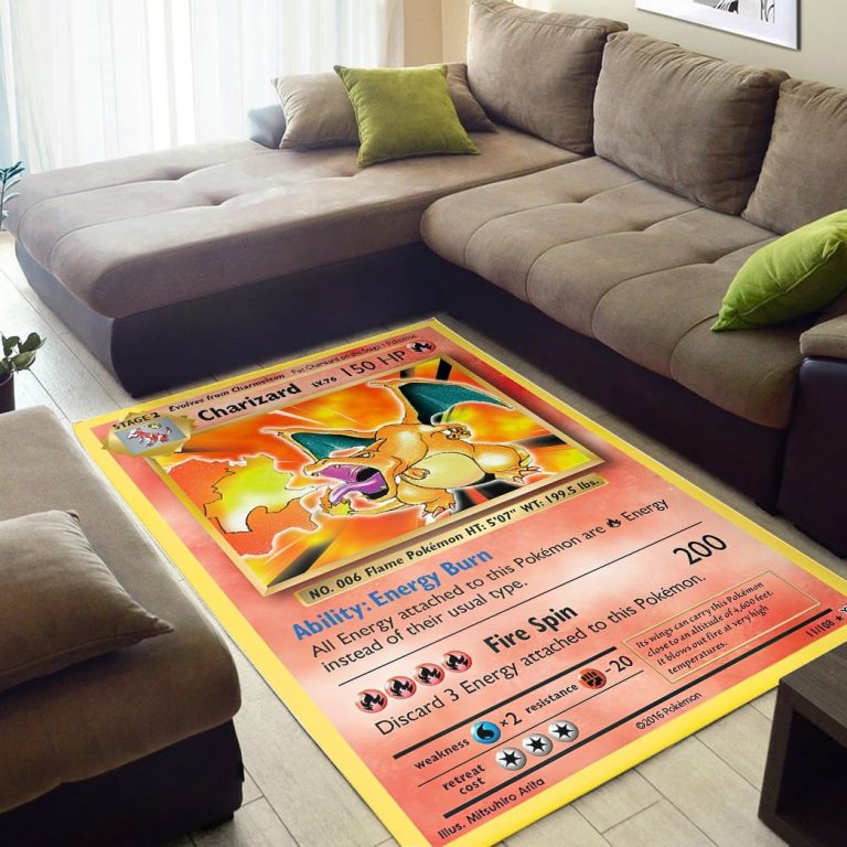 Charizard Evolutions Pokemon Rug 2