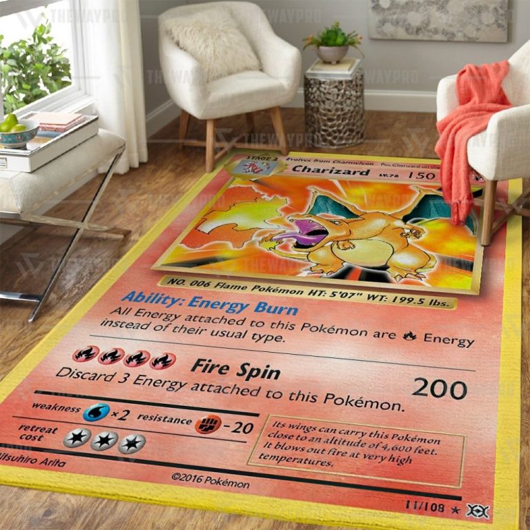 Charizard Evolutions Pokemon Rug 3
